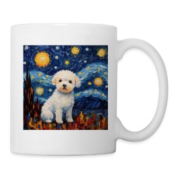 Bichon Frise Starry Night - Mug - white - Right