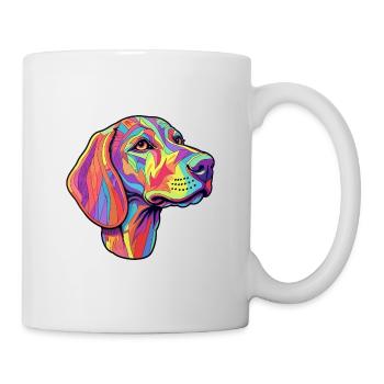 Azawakh race de chien dessin animé Kawaii Illustration - Mug blanc - blanc - Droite