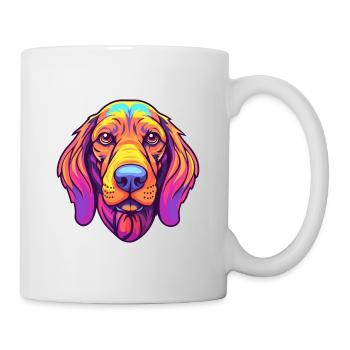 Amerikanischer Leopardenhund Hund Rasse Cartoon Kawaii Il - Tasse - Weiß - Rechts