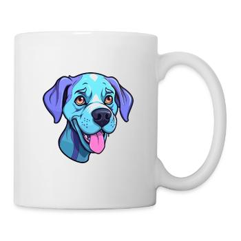 Bleu De Gascogne Race De Chien Cartoon Kawaii Illustra - Mug blanc - blanc - Droite