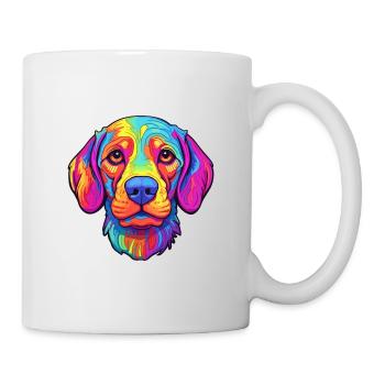 Broholmer Hunderasse Karikatur Kawaii Illustration - Tasse - Weiß - Rechts