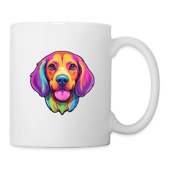 Danish Broholmer Dog Breed Cartoon Kawaii Illustra - Mug - white - Right