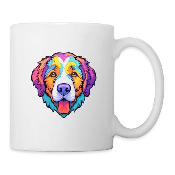 Chien De Berger D’Asie Centrale Race Cartoon Kawaii Il - Mug blanc - blanc - Droite