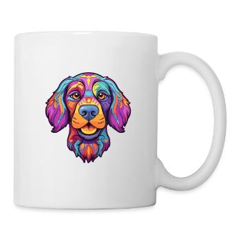Cesky Fousek Chien Race Cartoon Kawaii Illustration - Mug blanc - blanc - Droite