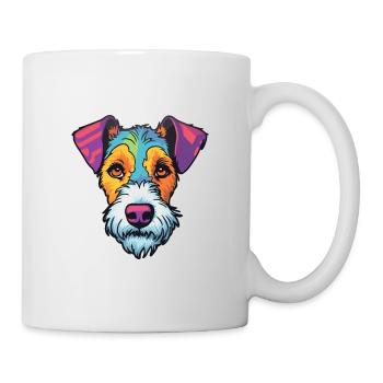 Chilean Fox Terrier Dog Breed Cartoon Kawaii Illus - Mug - white - Right