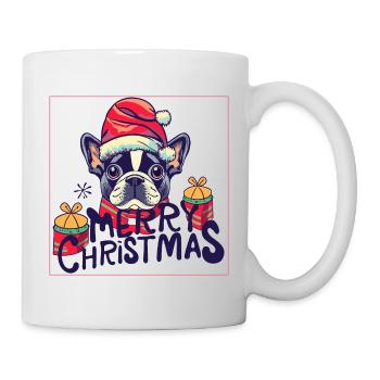 Art Frenchie de Noël - Mug blanc - blanc - Droite