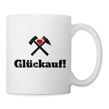 Glückauf - Tasse - Weiß - Rechts