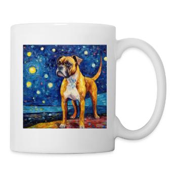 Boxer Sternennacht - Tasse - Weiß - Rechts