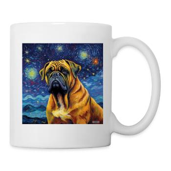 Bullmastiff Sternennacht - Tasse - Weiß - Rechts