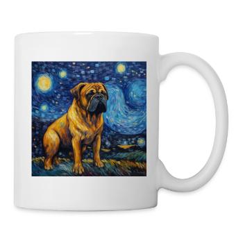 Bullmastiff Sternennacht - Tasse - Weiß - Rechts