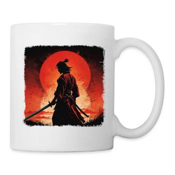 sunset samurai Warrior - Mug - white - Right
