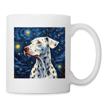 Dalmatiner Sternennacht - Tasse - Weiß - Rechts
