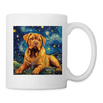 Bordeauxdogge Sternennacht - Tasse - Weiß - Rechts
