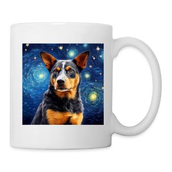 Cattle Dog Sternennacht - Tasse - Weiß - Rechts