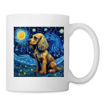 Cocker Épagneul Nuit Étoilée - Mug blanc - blanc - Droite