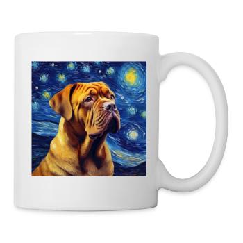 Bordeauxdogge Sternennacht - Tasse - Weiß - Rechts
