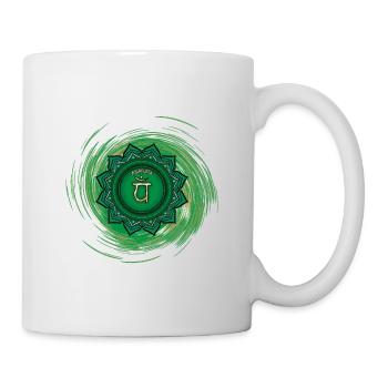 Quatrième chakra d’Anahata - Mug blanc - blanc - Droite