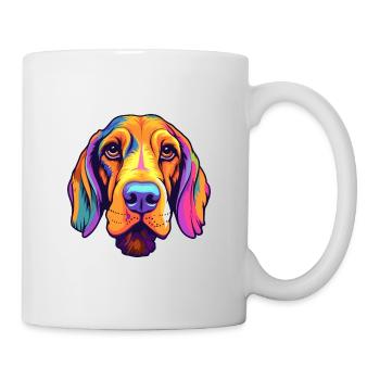 Estnischer Jagdhund Rasse Cartoon Kawaii Illustrati - Tasse - Weiß - Rechts
