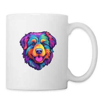 Estrela Mountain Dog Breed Cartoon Kawaii Illustra - Mug - white - Right