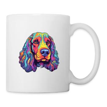 Englischer Cocker Spaniel Hund Rasse Cartoon Kawaii Il - Tasse - Weiß - Rechts