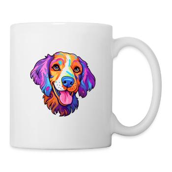 Dutch Smoushond Dog Breed Cartoon Kawaii Illustrat - Mug - white - Right