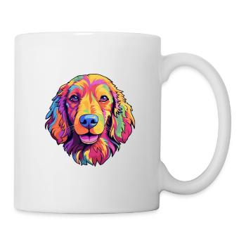 Fauve de Bretagne Hunderasse Cartoon Kawaii Illustration - Tasse - Weiß - Rechts