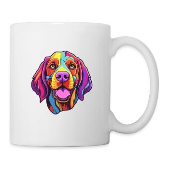 French Gascony Pointer Dog Breed Cartoon Kawaii Il - Mug - white - Right