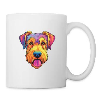 Chien de chasse allemand Terrier race de chien Cartoon Kawaii Il - Mug blanc - blanc - Droite