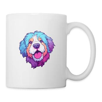 Himalaya-Schäferhund Hunderasse Karikatur Kawaii Illust - Tasse - Weiß - Rechts