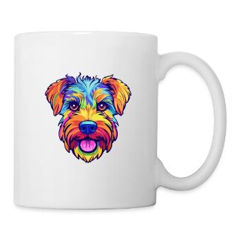 Lucas Terrier Race De Chien Cartoon Kawaii Illustratio - Mug blanc - blanc - Droite