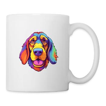 Chien de chasse lituanien race de chien Cartoon Kawaii Illustra - Mug blanc - blanc - Droite
