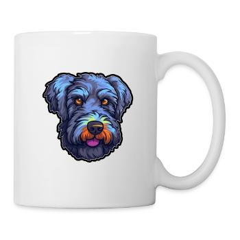 Kerry Blue Terrier Hunderasse Karikatur Kawaii Illust - Tasse - Weiß - Rechts