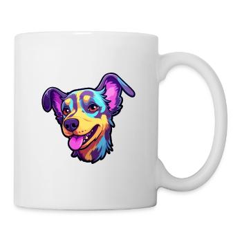 Mallorca Ratter Hunderasse Cartoon Kawaii Illustrati - Tasse - Weiß - Rechts