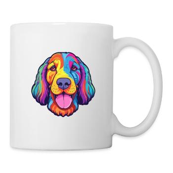Laufhund Hunderasse Cartoon Kawaii Illustration - Tasse - Weiß - Rechts