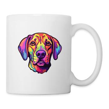 Mountain Cur Hunderasse Cartoon Kawaii Illustration - Tasse - Weiß - Rechts