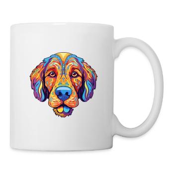 Moscow Watchdog Dog Breed Cartoon Kawaii Illustrat - Mug - white - Right
