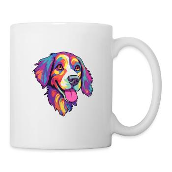 Nouvelle-Zélande Tête Chien Race Cartoon Kawaii Illus - Mug blanc - blanc - Droite