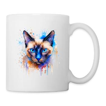 chat siamois - Mug blanc - blanc - Droite