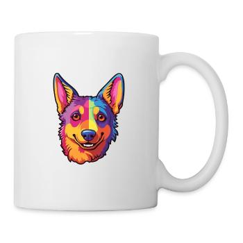 Lancashire Heeler Hunderasse Cartoon Kawaii Illustration - Tasse - Weiß - Rechts