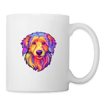 Kuchi Afghan Shepard chien race Cartoon Kawaii Illu - Mug blanc - blanc - Droite