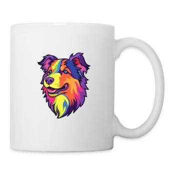 Lapponian Herder Dog Breed Cartoon Kawaii Illustra - Mug - white - Right