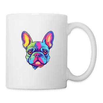 Bouledogue Français Race De Chien Cartoon Kawaii Illustrati - Mug blanc - blanc - Droite