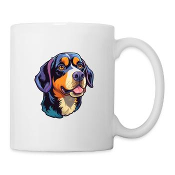 Grand Bouvier Suisse Race Cartoon Kawaii Il - Mug blanc - blanc - Droite