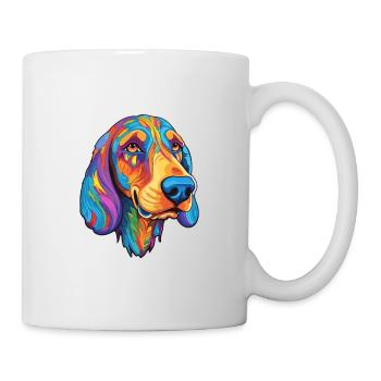 Finnish Hound Dog Breed Cartoon Kawaii Illustratio - Mug - white - Right