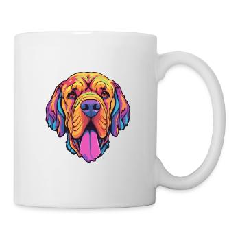 Mastiff brésilien race de chien Cartoon Kawaii Illustr - Mug blanc - blanc - Droite