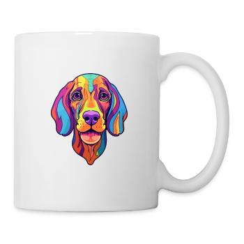 Braque Du Bourbonnais Hunderasse Cartoon Kawaii Ill - Tasse - Weiß - Rechts