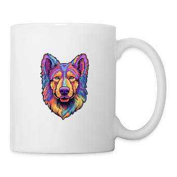 Bohemian Shepherd Dog Breed Cartoon Kawaii Illustr - Mug - white - Right