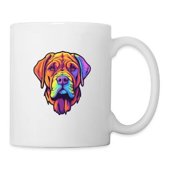 Boerboel Dog Breed Cartoon Kawaii Illustration - Mug - white - Right
