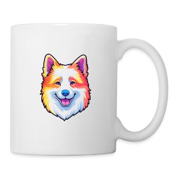 Berger Blanc Suisse Dog Breed Cartoon Kawaii Illus - Mug - white - Right