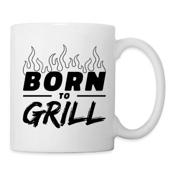 Born To Grill - Funny Gift for Grill Enthusiasts - Mug - white - Right